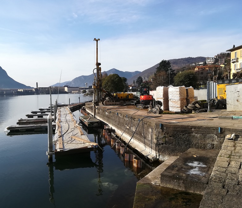 Cantiere attualmente in corso presso il Giardino Marinai d'Italia